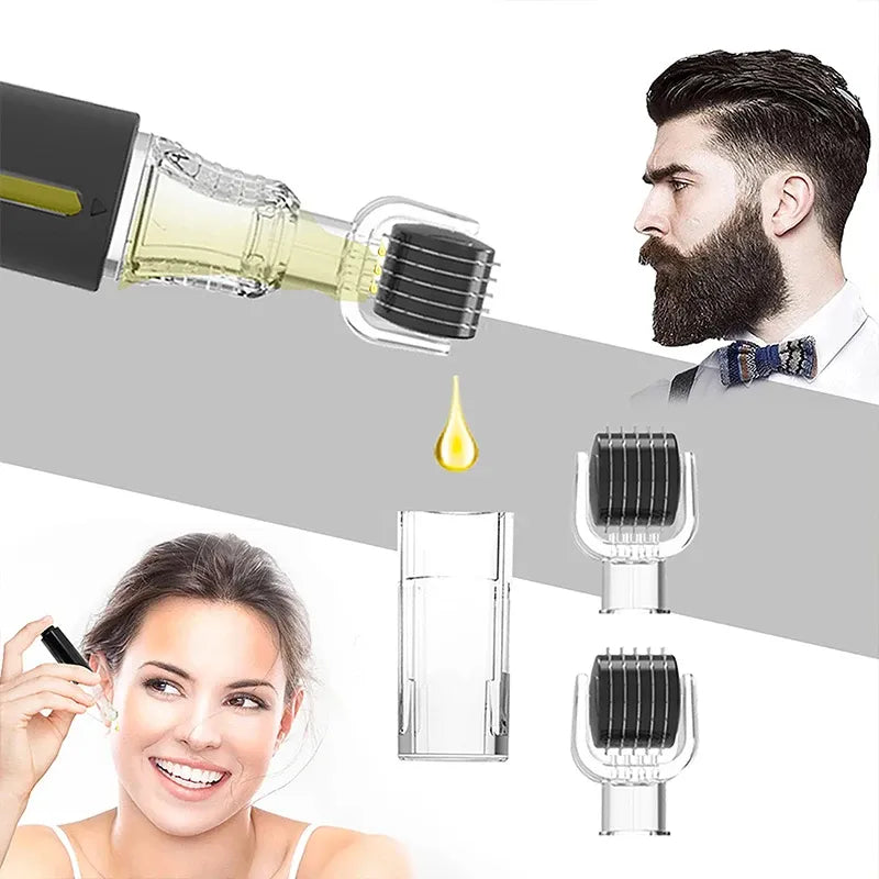 3-in-1 Lip & Beard Growth Roller with Serum